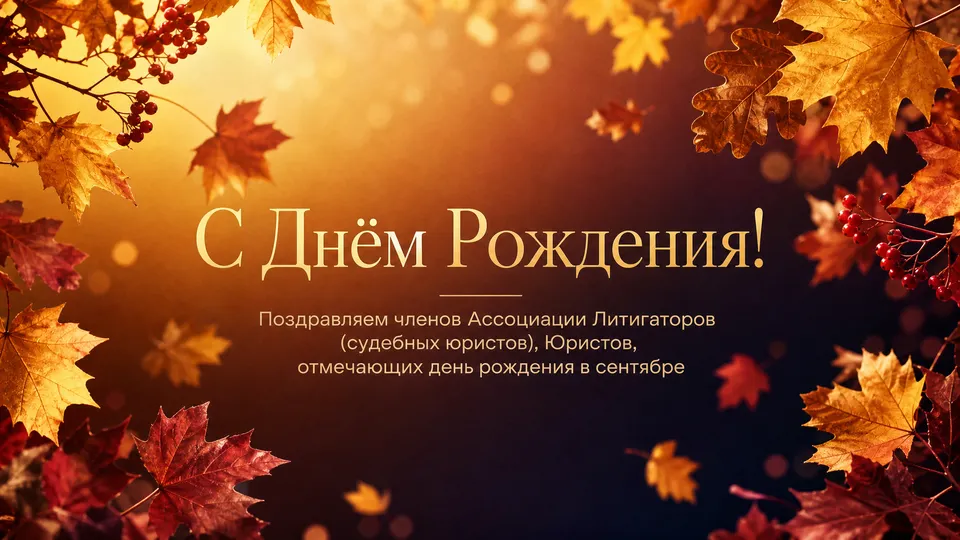 СЕНТЯБРЬ 2026: Поздравляем коллег с Днем Рождения